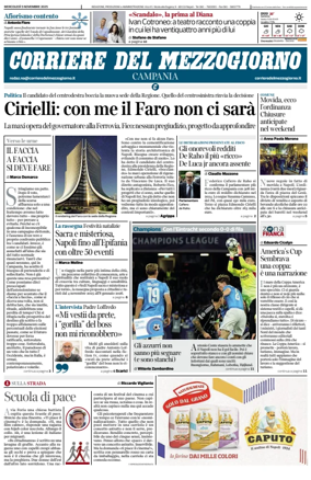 Cover of Corriere del Mezzogiorno (Campania)