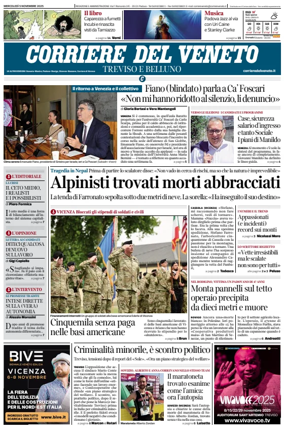 Cover of Corriere del Veneto (Treviso e Belluno)