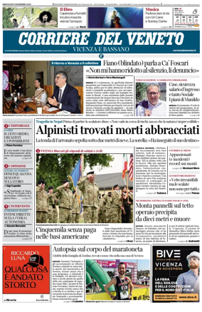 Cover of Corriere del Veneto (Vicenza e Bassano)