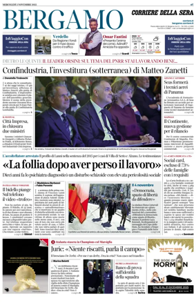 Cover of Corriere della Sera (Bergamo)