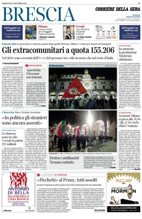 Cover of Corriere della Sera (Brescia)