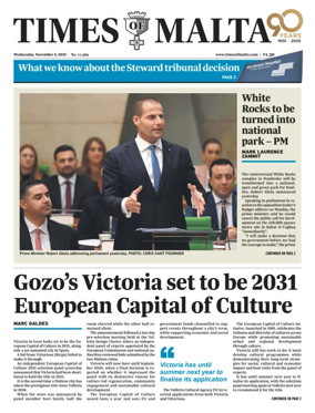 Cover of Times of Malta