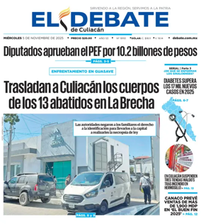 Cover of El Debate de Culiacán
