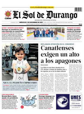 Cover of El Sol de Durango