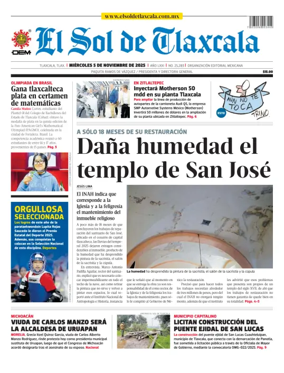 Cover of El Sol de Tlaxcala
