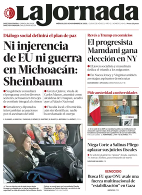 Cover of La Jornada