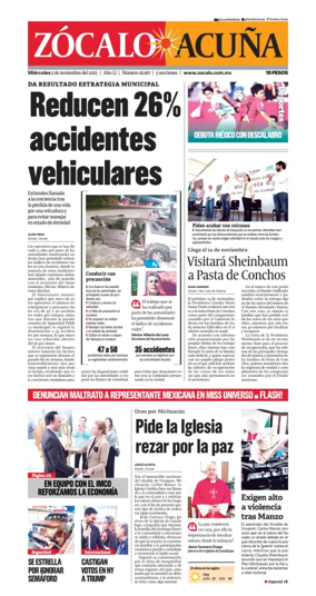 Cover of Zócalo Acuña