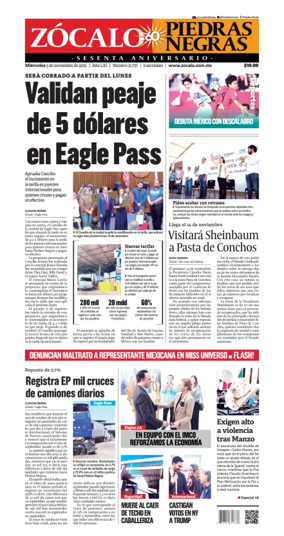 Cover of Zócalo Piedras Negras