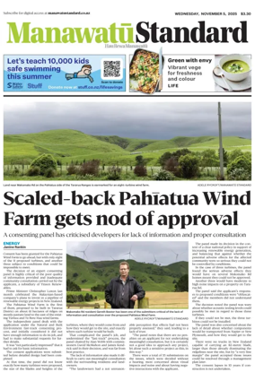 Cover of Manawatu Standard