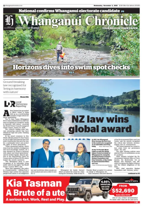 Cover of Wanganui Chronicle