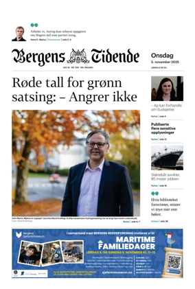 Cover of Bergens Tidende