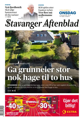 Cover of Stavanger Aftenblad