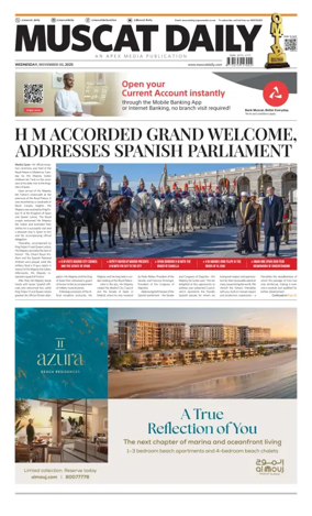Cover of Muscat Daily
