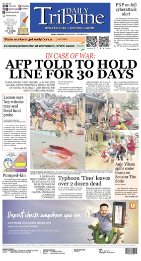 Cover of Daily Tribune (Philippines)