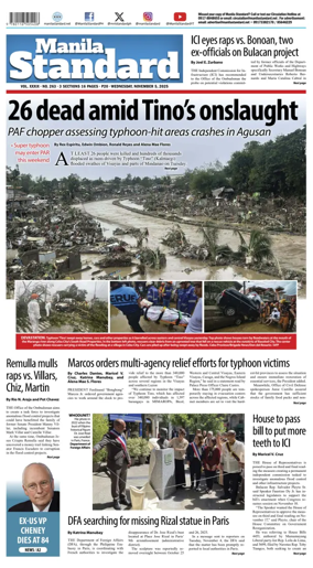 Cover of Manila Standard