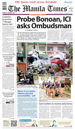 Cover of Manila Times