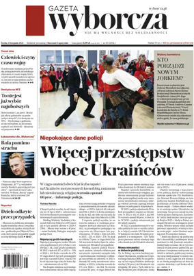 Cover of Gazeta Wyborcza