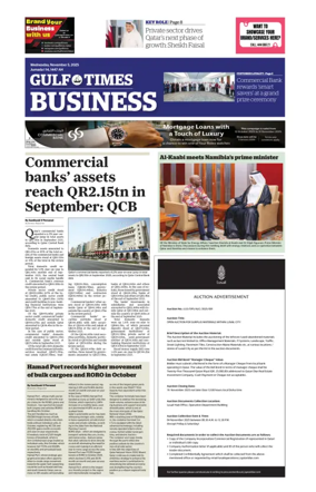 Cover of Gulf Times Business