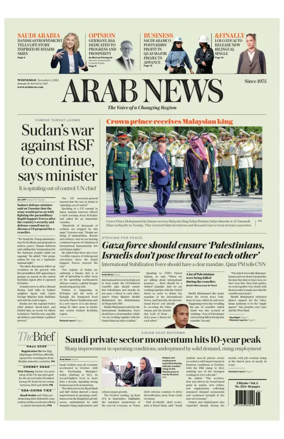 Cover of Arab News