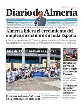 Cover of Diario de Almeria