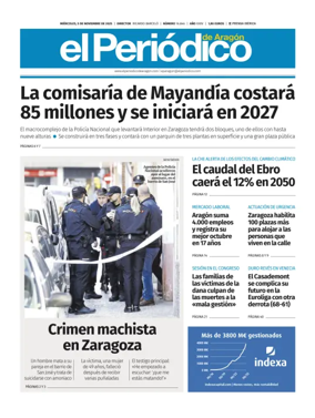 Cover of El Periódico Aragón