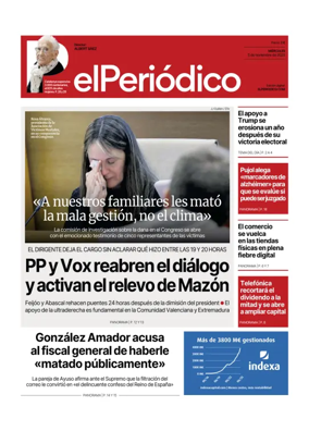 Cover of El Periódico de Catalunya (Castellano)