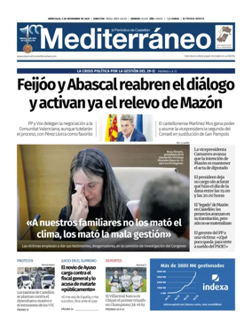 Cover of El Periódico Mediterráneo
