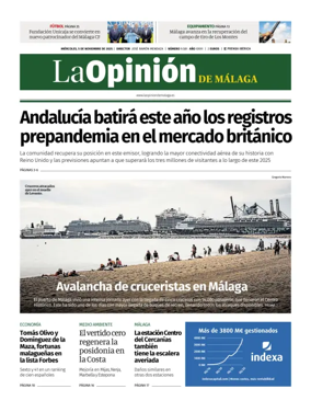 Cover of La Opinión de Málaga