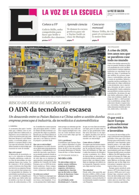 Cover of La Voz de Galicia (Arousa) - La Voz de la Escuela