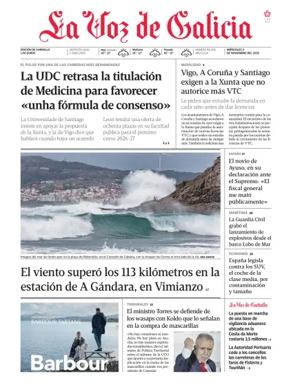 Cover of La Voz de Galicia (Carballo)