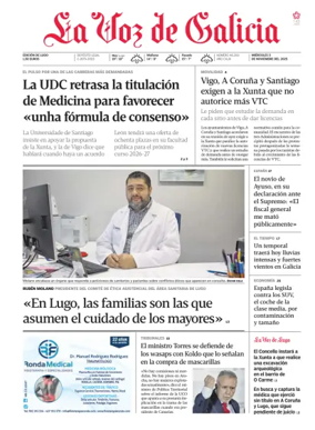 Cover of La Voz de Galicia (Lugo)