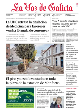 Cover of La Voz de Galicia (Monforte)