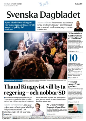 Cover of Svenska Dagbladet