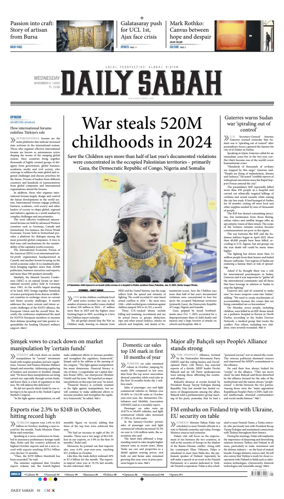 Cover of Daily Sabah (Turkey)