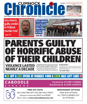 Cover of Cumnock Chronicle