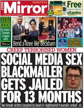 Cover of Daily Mirror (Northern Ireland)