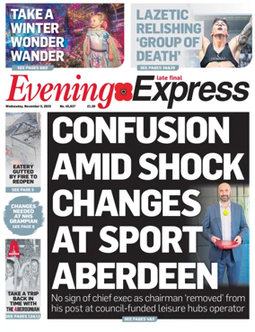 Cover of Evening Express (Extra Edition)