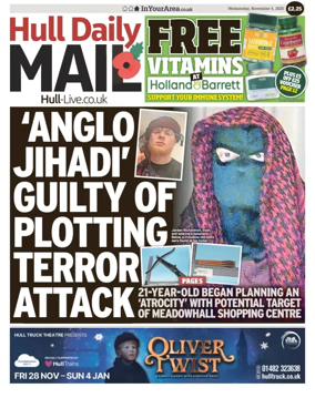 Cover of Hull Daily Mail