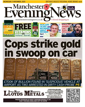 Cover of Manchester Evening News