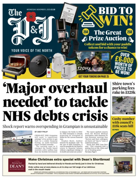 Cover of The Press and Journal (Aberdeenshire)