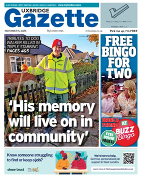 Cover of Uxbridge Gazette