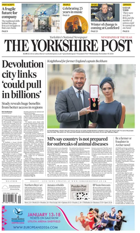 Cover of Yorkshire Post