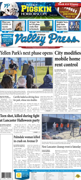 Cover of Antelope Valley Press