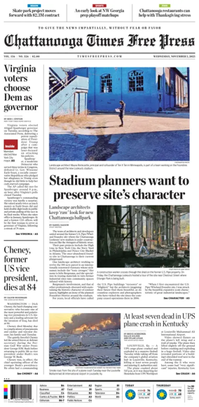 Cover of Chattanooga Times Free Press