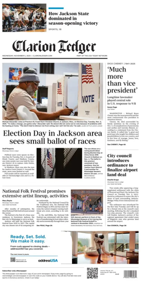 Cover of Clarion Ledger