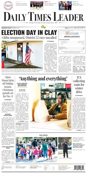 Cover of Daily Times Leader