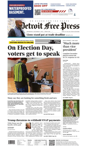 Cover of Detroit Free Press