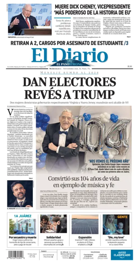 Cover of El Diario de El Paso