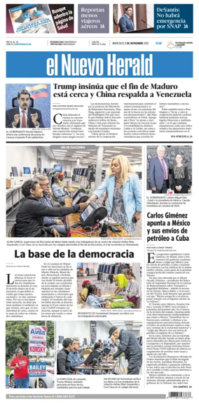 Cover of El Nuevo Herald