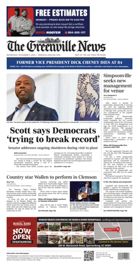 Cover of The Greenville News